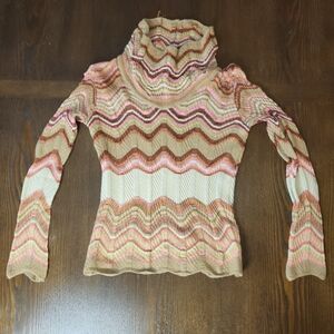 Missoni Multicolor Chevron Pattern  Sweater